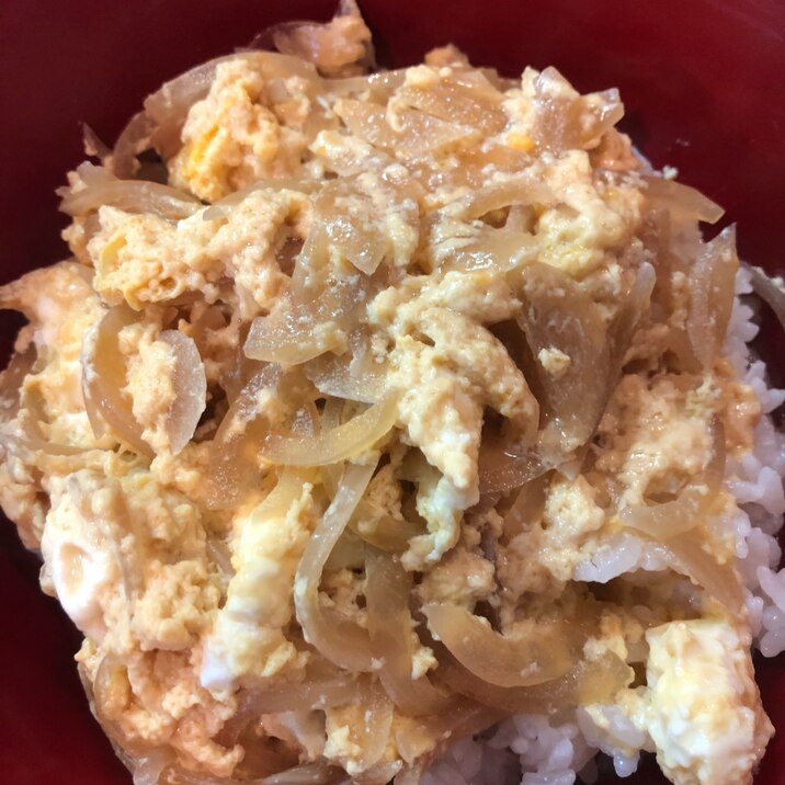 余った麺つゆで!簡単玉子丼♡